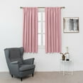 thumbnail image 7 of CUH Thermal Insulated Blackout Curtain - Bathroom Roman Curtain Pink Tie Up Shade for Small Window, Girls Room, Window Valance Balloon Blind, Rod Pocket 1-Panel (54 x 54 Inches Long), 7 of 7