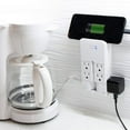 thumbnail image 5 of GE Pro 6-Grounded Outlet Surge Tap, Swivel Outlets, White - 37063, 5 of 7