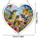 thumbnail image 2 of Acrylic Heart-shaped Puzzle Wind Chime Pendant 94-Piece Puzzle Porch Garden Wind Chime, 2 of 9