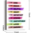 thumbnail image 2 of Positive Inspirational Quotes Wall Art Canvas,I AM Kind Brave Affirmations Motivational Canvas Prints Framed Wall Art for Kids Room Nursery Décor,Encouragement Gifts for Kids Teens, 2 of 5