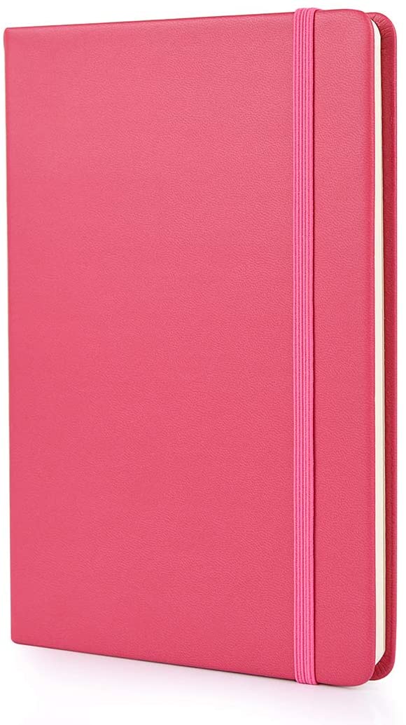 Guissi Classic Dotted Grid Bullet Notebook Journal Dot Hard Cover A5 Premium 80 g//m2 Papier épais Sans Acide Avec Poche Intérieure Fine Faux Cuir Fournitures Scolaires de Bureau 144 Pages