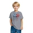 thumbnail image 6 of BRGZLK Independence Day Shirts For Kids Fashion Cute USA Flag Printed Tees Boys Girls Loose Round Neck Casual Short Sleeve Cotton Tops Gray 5-6 Years, 6 of 6