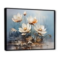 thumbnail image 2 of Designart "Harmonious Stormy Lotus Flowers" Lotus Floater Framed Canvas Prints, 2 of 5