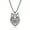 Black, variant on Hollow Wolf Head Shape Gold Pendant Necklace for Men Bead Chain Stainless Steel Jewelry Gift