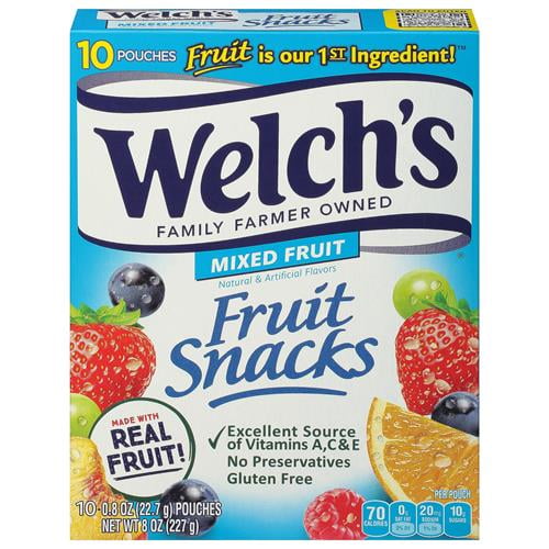 Welchs, Mixed Fruits Mixed Fruits Fruit Snacks Pouches, 8 Ounce