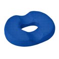 thumbnail image 1 of Inteprter Almohada de donut antideslizante de poliéster para alivio de hemorroides y cojín de asiento cómodo memoria de coxis Decoración del hogar Azul, 1 of 6