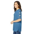 thumbnail image 3 of Woman Within Plus Size Cut-Out Sleeve Tunic, 3 of 3