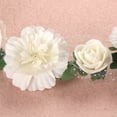 thumbnail image 5 of Cheers.US Women Lady Girls Flower Headband Nice Looking Adjustable Artificial Bridal Flower Wreath Rose Crown for Wedding Headband Headpiece, 5 of 7