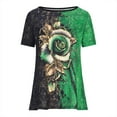 thumbnail image 4 of Birdeem T-Shirt d'Été Décontracté Confortable Imprimé Aguichant Col Rond Manches Courtes pour Femmes, 4 of 6