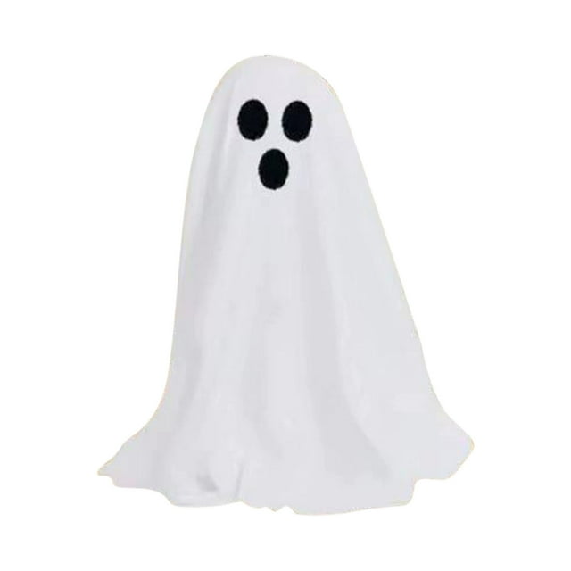 SIYTUAU Indoor Halloween Ghost Decoration F Size 31.5 In With Remote Control String Lights Spooky Porch Yard Garden Height Adjustable White Cloth Material Ghostly F