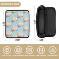 thumbnail image 3 of Hair Tools Travel Bag Heat-Resistant Curling Iron Organizer Bag with Detachable Heatproof Mat Travel Storage Case Cute Capybara with Santa Hat, 3 of 8