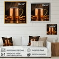 thumbnail image 4 of Designart "Copper Cup Chronicles Of Moscow Mules" Drinkware Canvas Art Print, 4 of 7