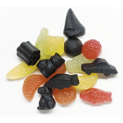 Malaco Gott & Blandat Original Fruit & Liquorice Wine Gums 160g, British Import (Pack of 6)