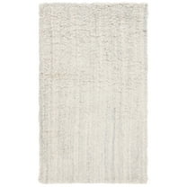 SAFAVIEH Casablanca Keane Solid Area Rug, Silver/Ivory, 3' x 5'