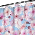 thumbnail image 4 of Waterproof Pioneer Shower Curtain 84x72 Inch Polyester Unique Colorful Floral Shower Curtain for Bathroom Hotel Home Decor with 12 Plastic Hooks, 4 of 5