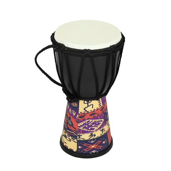 TwhqxjCN African Hand Drum 4 Inch Profession African Djembe Drum PVC Goat Skin Hand Drum Musical Handheld Percussion Instruments