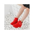 thumbnail image 4 of Ymiytan Fashion Boots for Girl Zip-Up Low Heel Ankle Booties Red 2Y, 4 of 9