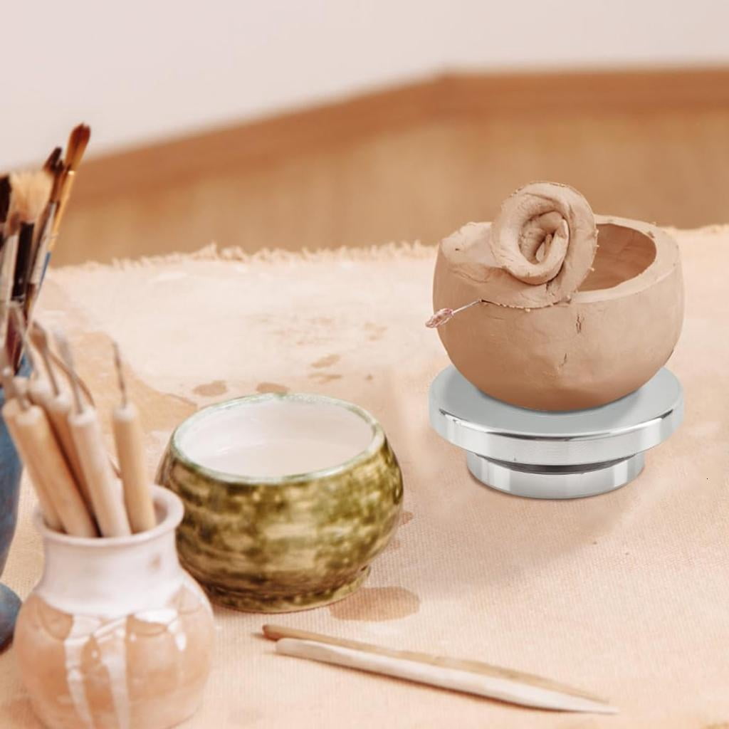 Youthyao 6/8/10/12in Pottery Turnable Wheel Double-Sided Turntable Sculpting Wheel