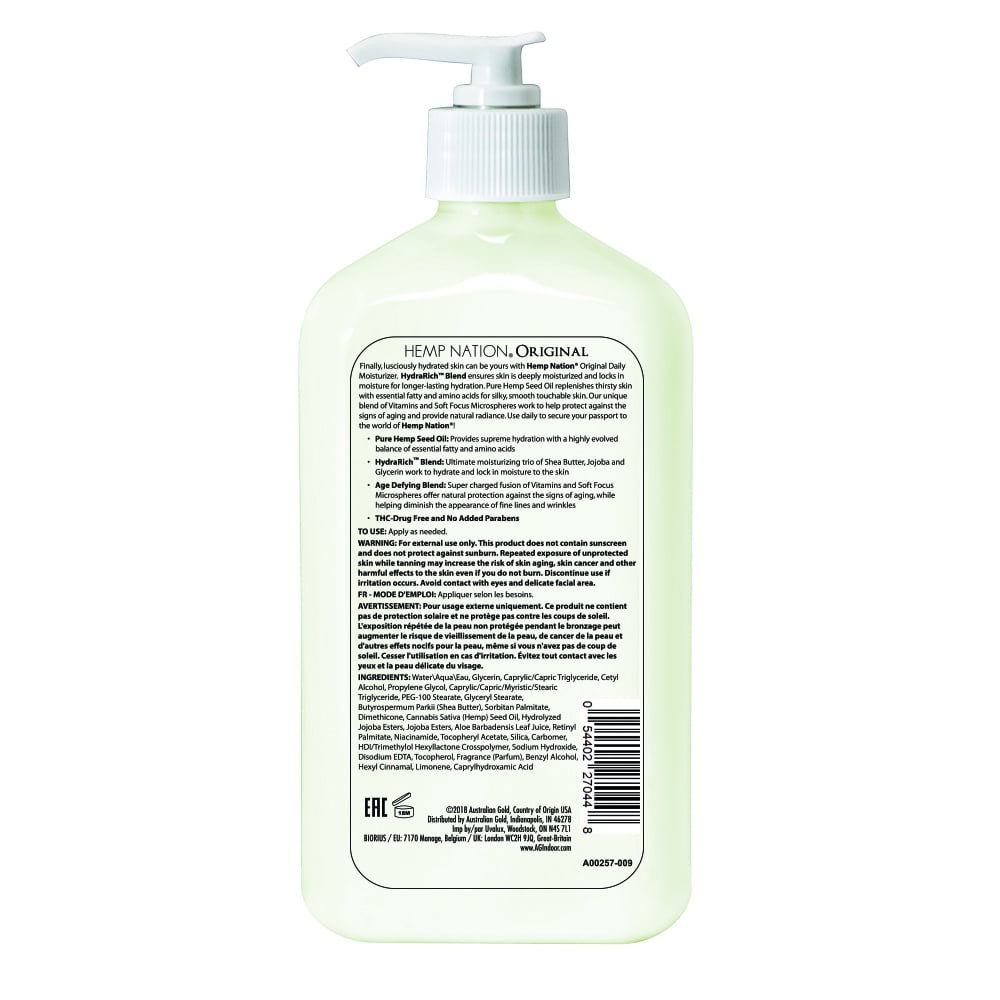 Australian Gold Hemp Nation Original Moisturizer Tan Extender