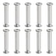 thumbnail image 1 of Uxcell Tornillos Hexagonales de Chicago, Puntos de Unión, Tornillos de Conexión, Tuercas para Reparación de Álbumes de Cuero, Cinturones, M6 x 40 mm 10, 1 of 7