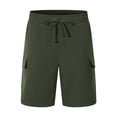 thumbnail image 7 of Women's Hiking Cargo Shorts Lightweight Quick Dry Summer Casual Athletic Shorts Camping Travel Pockets by Yigetop Blackish Green L, 7 of 7