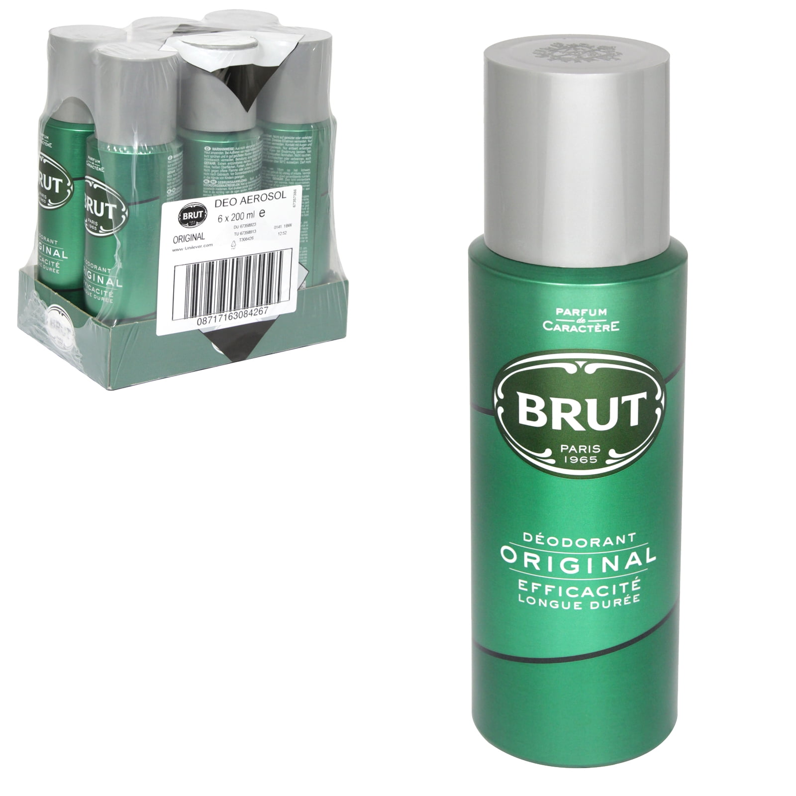 fyrværkeri Beskæftiget Udfyld Brut Original Deodorant Spray For Men 200ml ( Pack of 6) - Walmart.com