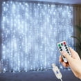 thumbnail image 5 of Christmas Decoration for Home Curtain LED String Lights Remote Control Wedding Fairy Garland Light for Bedroom Outdoor Home, 5 of 5