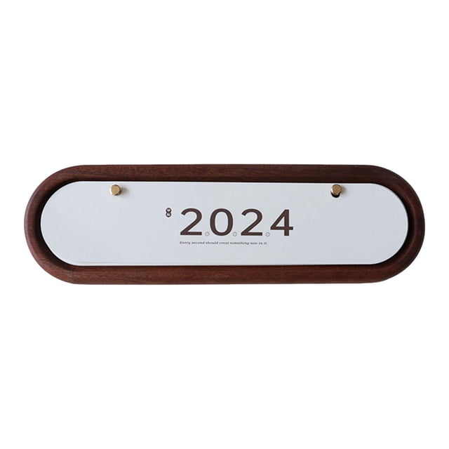 Calendario de escritorio 2024, calendario con tapa de pie, ligero, año del dragón, decoración de año Nuevo Chino para sala de estar