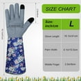 thumbnail image 2 of Long Gardening Gloves for Women Thorn Proof Leather Garden Gloves Breathable Working Gloves for Women Yard Outdoor, 2 of 14