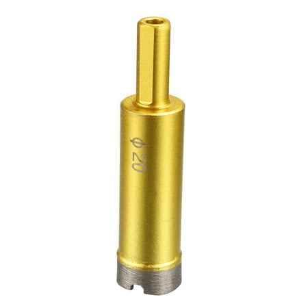 

Uxcell 20mm Dry/Wet Sintered Diamond Core Drill Bits for Concrete Stone Gold Tone