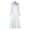 White, variant on Pincandy Women's Cassock Robe Church Robe Choir Minister Clergy Pulpit Liturgical
