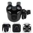 thumbnail image 4 of Portavasos con soporte para teléfono, portavasos para bicicleta, soporte universal para teléfono 2 en 1 para cochecito, bicicleta, silla de ruedas, andador, scooter, gris JM, 4 of 5