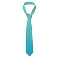 thumbnail image 2 of Gaeub Teal Turquoise Men's Classic Woven Jacquard Necktie Perfect for Weddings & Parties, 2 of 7
