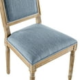 thumbnail image 4 of Christopher Knight Home Vintage Upholstered Dining Chairs, Solid Wood Frame, Denim Blue, Set of 6, 4 of 9