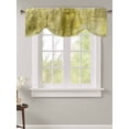 thumbnail image 2 of Fsddascl Yellow Tie Up Valance Curtains for Windows, Kitchen Curtains Window Treatments, Retro Oil Painting Modern Abstract Art Aesthetics Short Window Shades Valances for Bedroom Bathroom 54"x18", 2 of 7