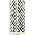 thumbnail image 3 of Four pcs, Zigzag Design Printed Cotton Kitchen Towels and Plain Terry Towels, Super Absorbent, Heavy Duty, Great for Kitchen, or Household Size: 16” x 26”., 3 of 4