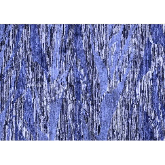 Ahgly Company Indoor Rectangle Oriental Blue Modern Area Rugs, 6' x 9'