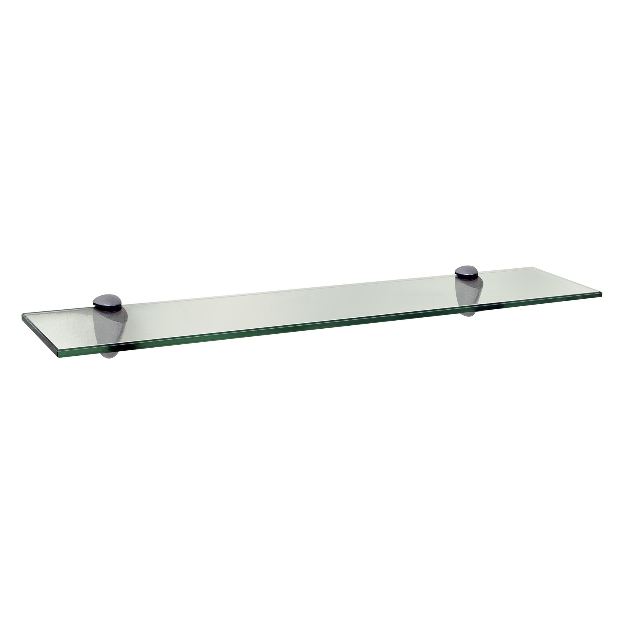 5 Per Pack CRL 8" x 24" Rectangular 1/4" Clear Tempered Glass Shelf 