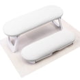 thumbnail image 1 of Reposabrazos para uñas SUBAY, plegable, de piel sintética, para manicura, color blanco, 1 of 7