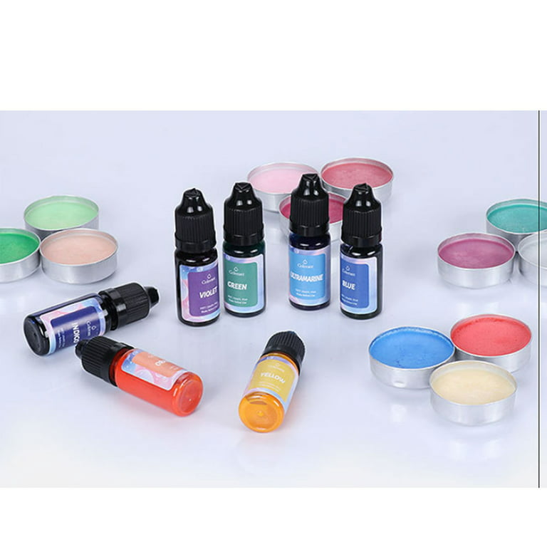 16 Colors Liquid Dye for Candle Making Colorant for Resin Wax Concentrated  Dyes