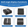 thumbnail image 3 of Dual-Channel 6.5 XLR Mixer Audio Isolator Current Sound Noise Mixer Microphone Common Ground Filter, 3 of 8