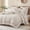 Cream, variant on Beige Ruffled Comforter Set  Boho Bedding Set Cream White Fringe Ruffle Romantic Bedroom Decor Shabby Chic  Bedding Comforter