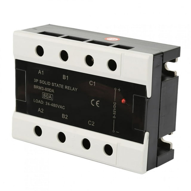 Three Phase Solid State Relay,Load 24-480VAC Three Phase A Solid State Relay Relay Precision Engineered