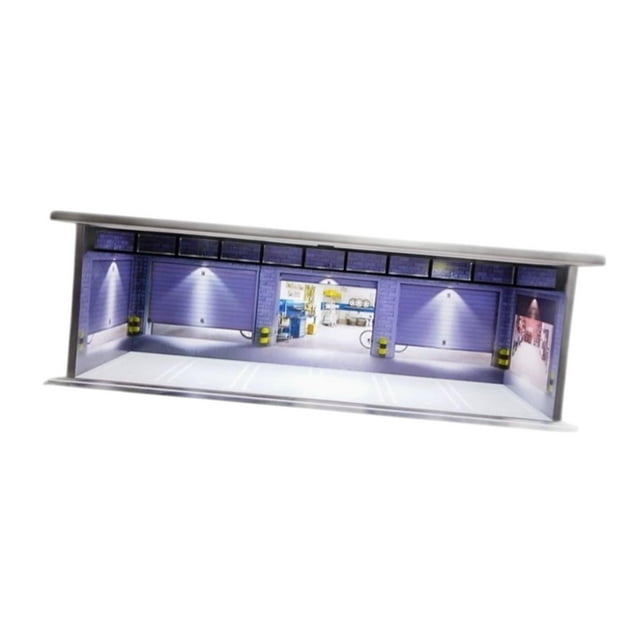 1/64 estacionamiento de estacionamiento Mini Caja de almacenamiento de automóviles Mini Modelo Proteger Collectibles garaje para automóviles con