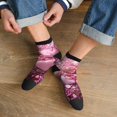 thumbnail image 3 of Pofeuu Pink Glitter Heart Candy Print 30cm Socks, Adult Running Hiking Socks for Youth and Adult, 3 of 7