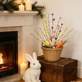 thumbnail image 4 of Anhility Spring Easter Table Centerpiece Decor Easter Artificial Flower Picks with Egg Stems Twig Branches Sprays with Berries for Home Arrangement (16.93"x9.84"), 4 of 5