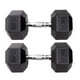 thumbnail image 1 of Par de Mancuernas hexagonales UNIFITNESS negro de 17.5 kg, 1 of 1