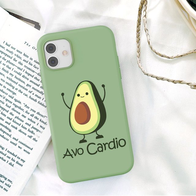 Moskado aguacate Yoga patrón divertido funda para iPhone 14 11 Pro Max 12 13 Mini X XS Max XR 7 8 Plus SE2020 TPU funda de silicona Tan Jianjun unisex