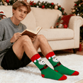 thumbnail image 5 of Funny Christmas Socks for Men Women Teens Boys - I Do It For The Ho's Holiday Novelty Fun Crew Funky Cute Crazy Silly 3D Hat and Beard Socks - Secret Santa Xmas Christmas Gifts Idea Stocking Stuffer, 5 of 5