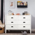 thumbnail image 2 of DaVinci Fairway Commode Double à 6 Tiroirs en Bois de Pin, Blanc Cottage, 2 of 10